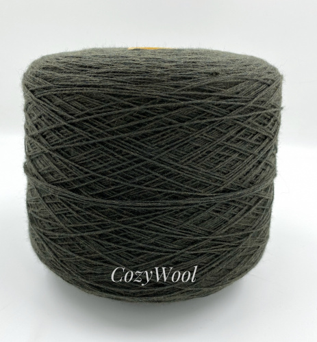 Пряжа 100%Merino, Zenga Baruffa, меринос,  цвет хаки